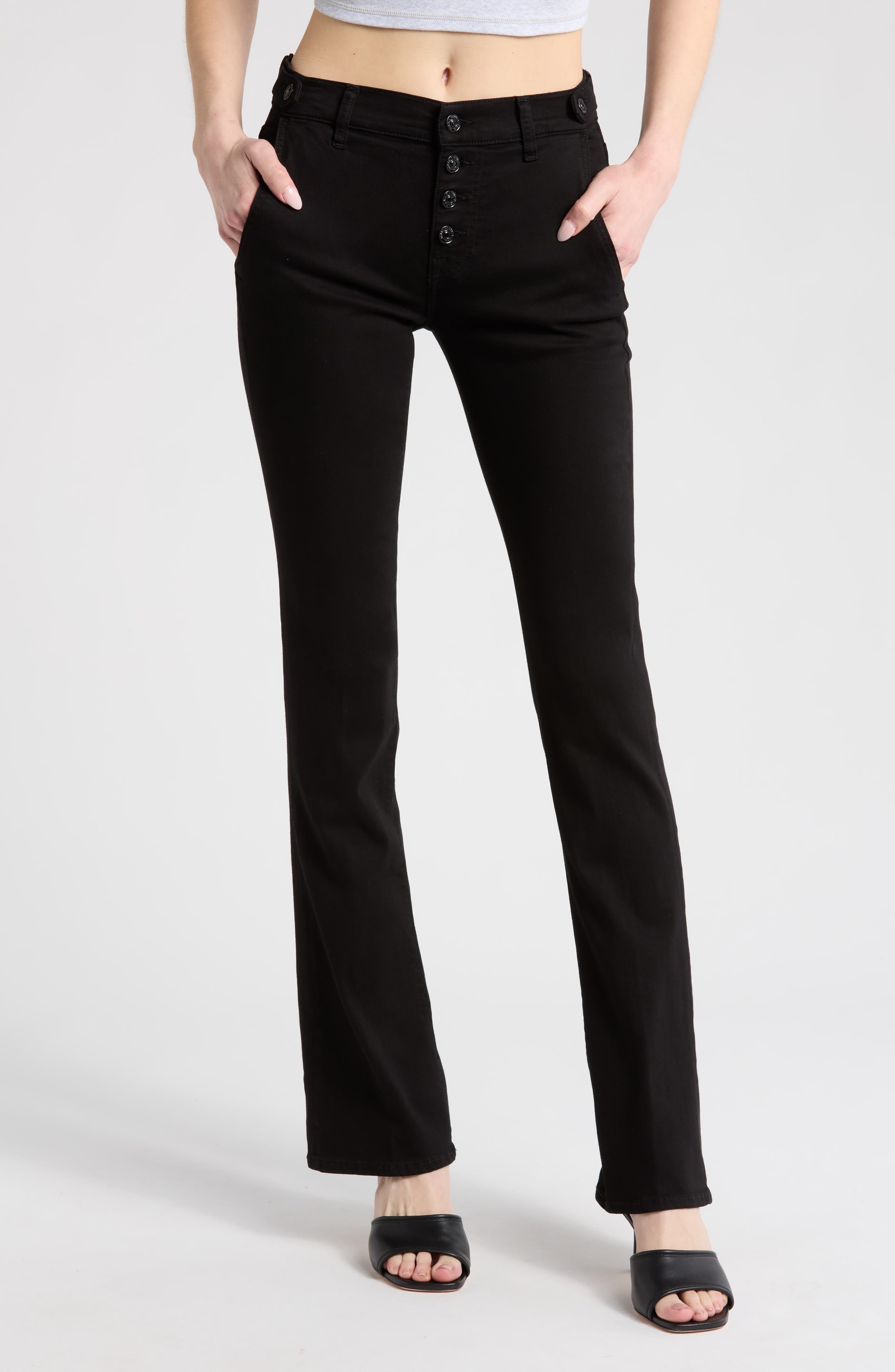 7 For All Mankind Button Fly Bootcut Jeans