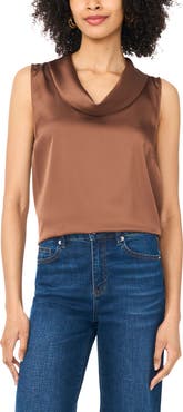 Vince Camuto Sleeveless Cowl Neck Top