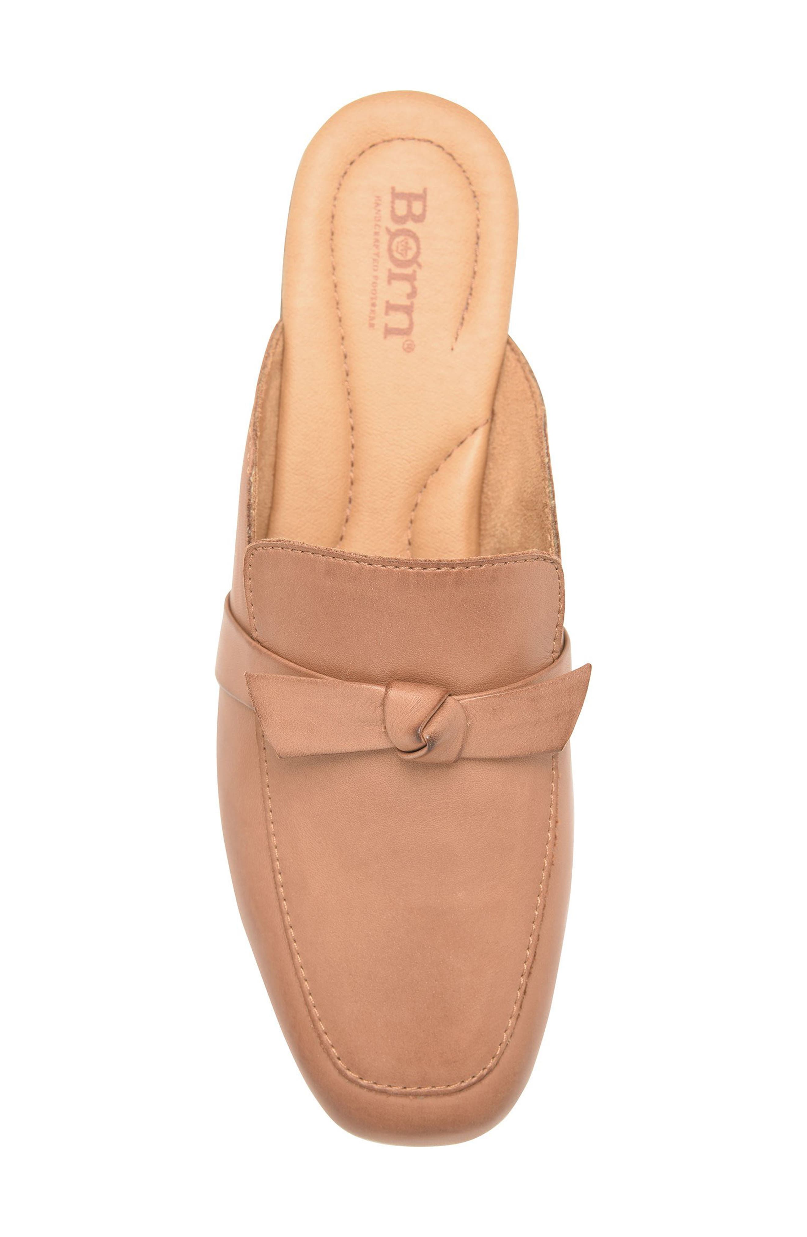 Annie Loafer Mule, Alternate, color, BROWN LEATHER