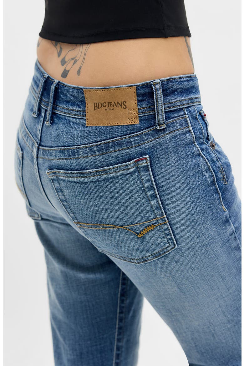 Teo Low Rise Relaxed Bootcut Jeans, Alternate, color, MID VINTAGE