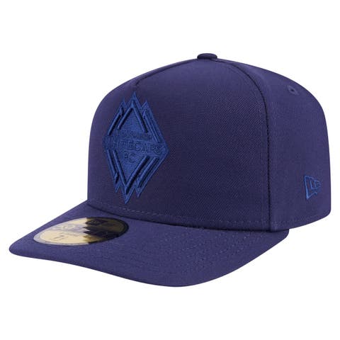 Men's New Era Navy Vancouver Whitecaps FC Color Pack A-Frame 59FIFTY Fitted Hat