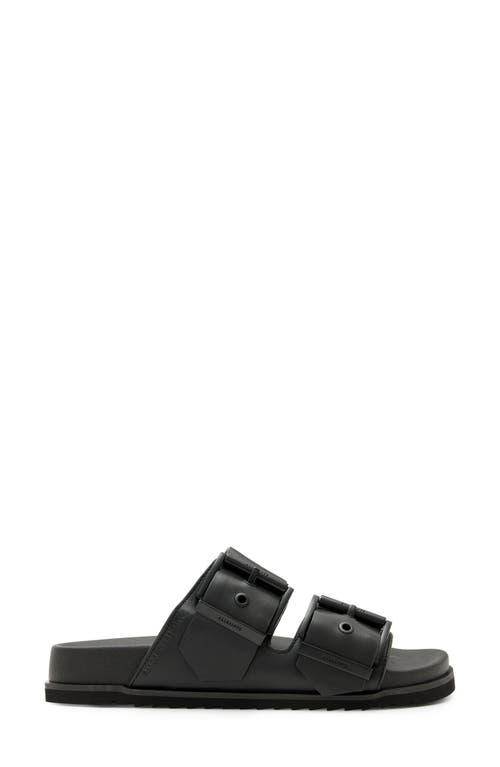 Allsaints Sian Slide Sandal In Black