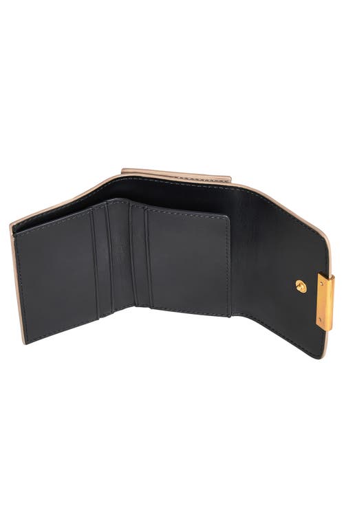 Rebecca Minkoff Insider Compact Leather Wallet In Oyster