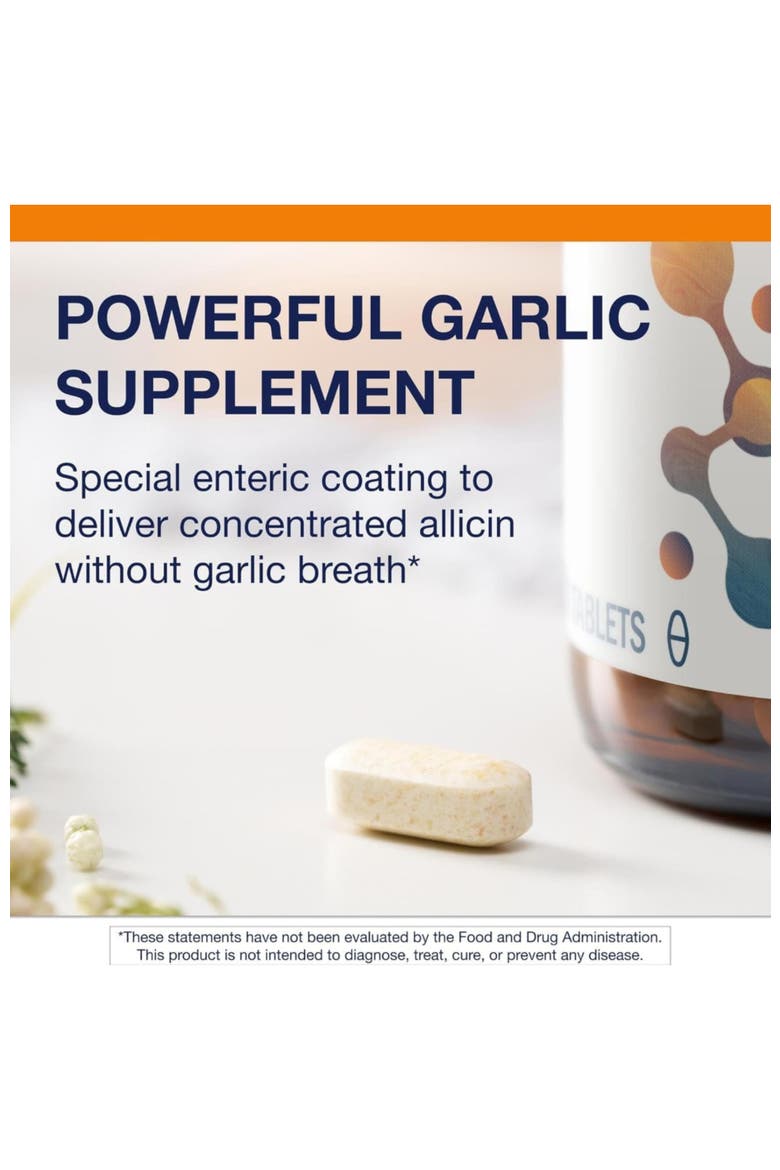 SuperGarlic High-Potency Garlic Supplement 90 Tablets, Alternate, color, None