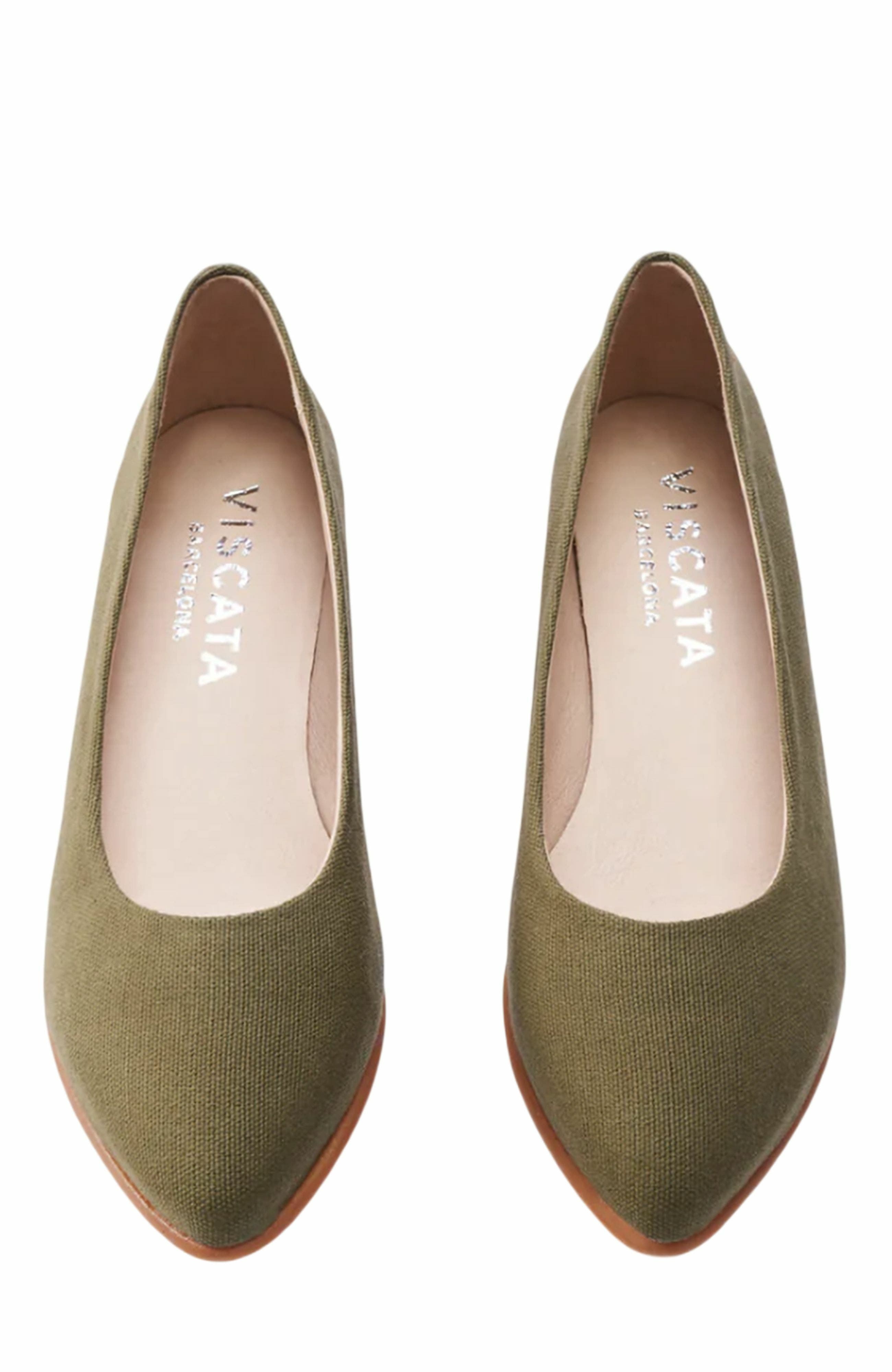 Rubina Canvas Espadrille Flats, Alternate, color, Olive