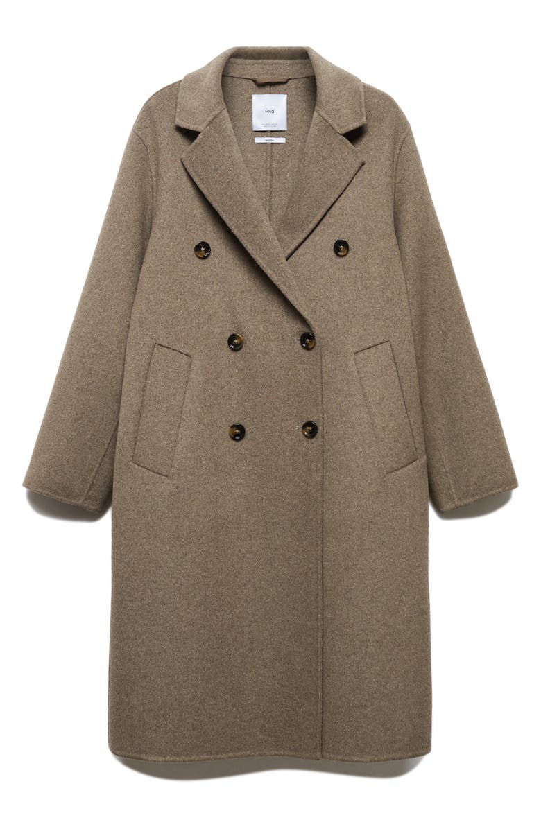 MANGO Oversize Double Breasted Long Coat, Alternate, color, 