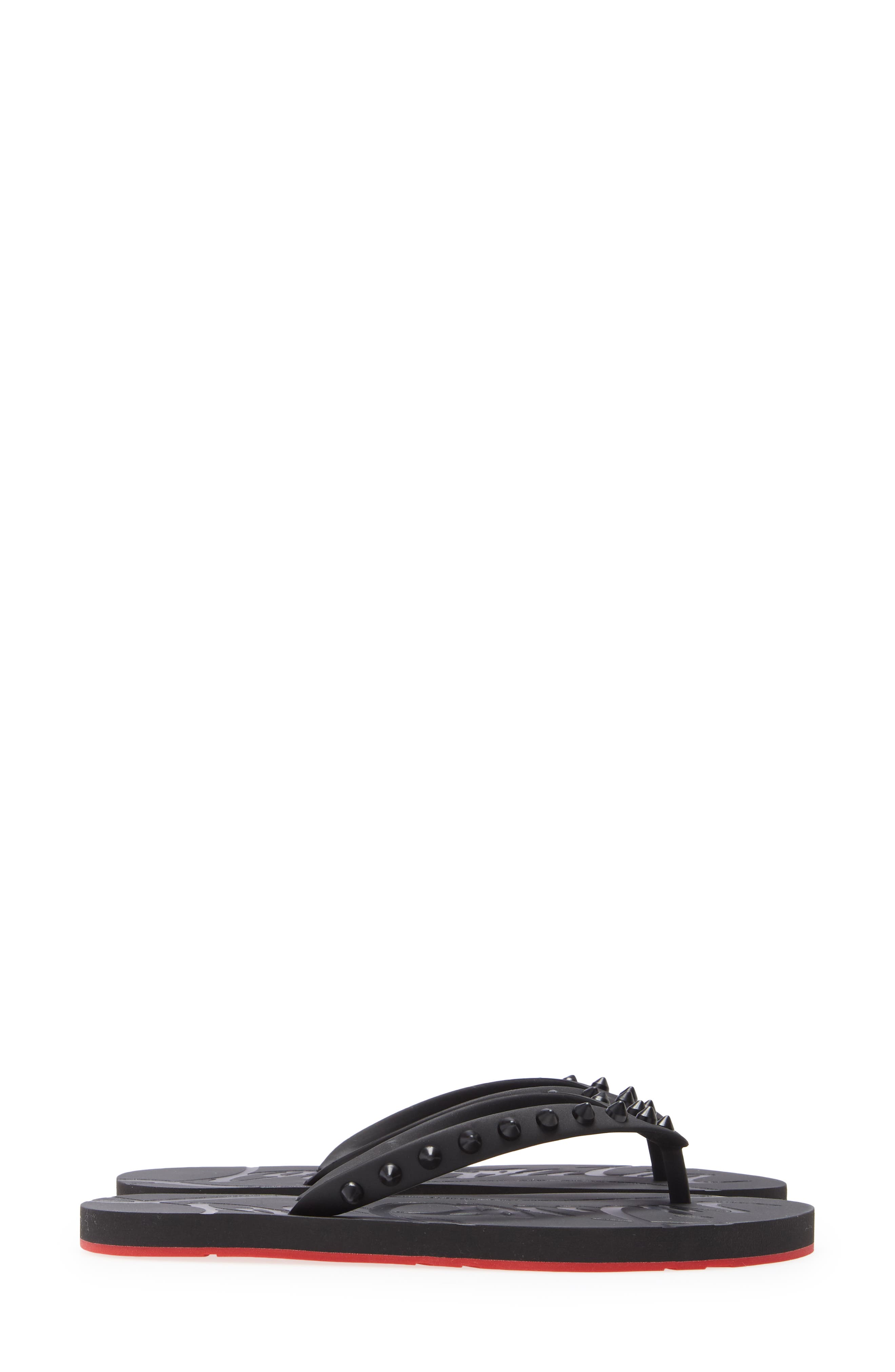 Loubi Flip Flop, Alternate, color, BLACK