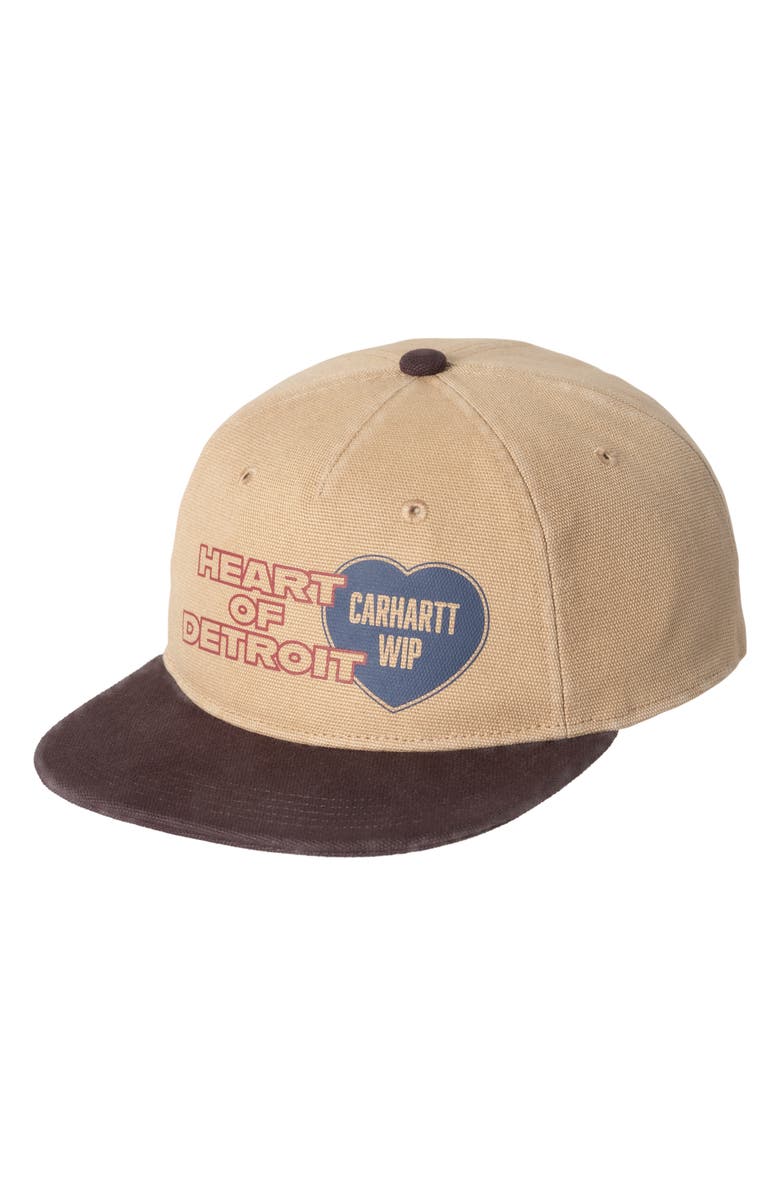 Carhartt Work In Progress Arcan Cotton Canvas Adjustable Baseball Cap, Main, color, Dusty Brown