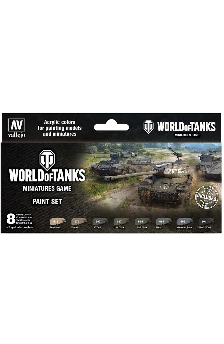 World Of Tanks Paint Set Miniatures Rpg Accessory, Gale Force Nine, Main, color, Multicolored