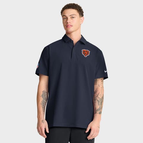 Men's Nike Navy Chicago Bears Sideline City Pride Woven Performance Polo