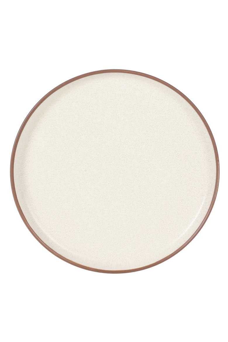 Abbey Circle 12-Piece Reactive Matte Glaze Stoneware Dinnerware Set, Alternate, color, White