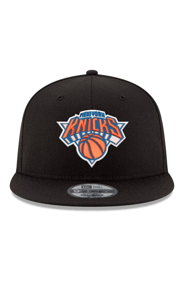 New Era Men's New Era  Black New York Knicks 2026 NBA Playoffs 9FIFTY Snapback Hat, Alternate, color, Black