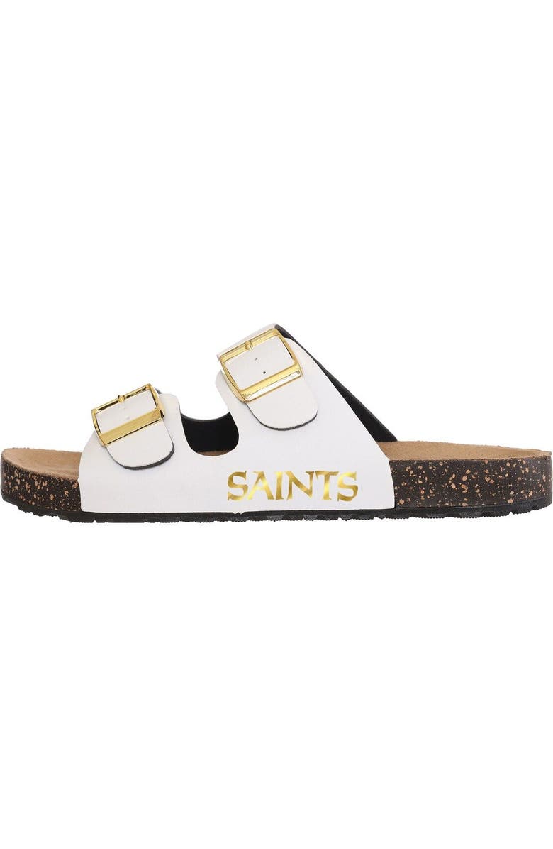 FOCO Women's FOCO New Orleans Saints Double-Buckle Sandals, Alternate, color,
