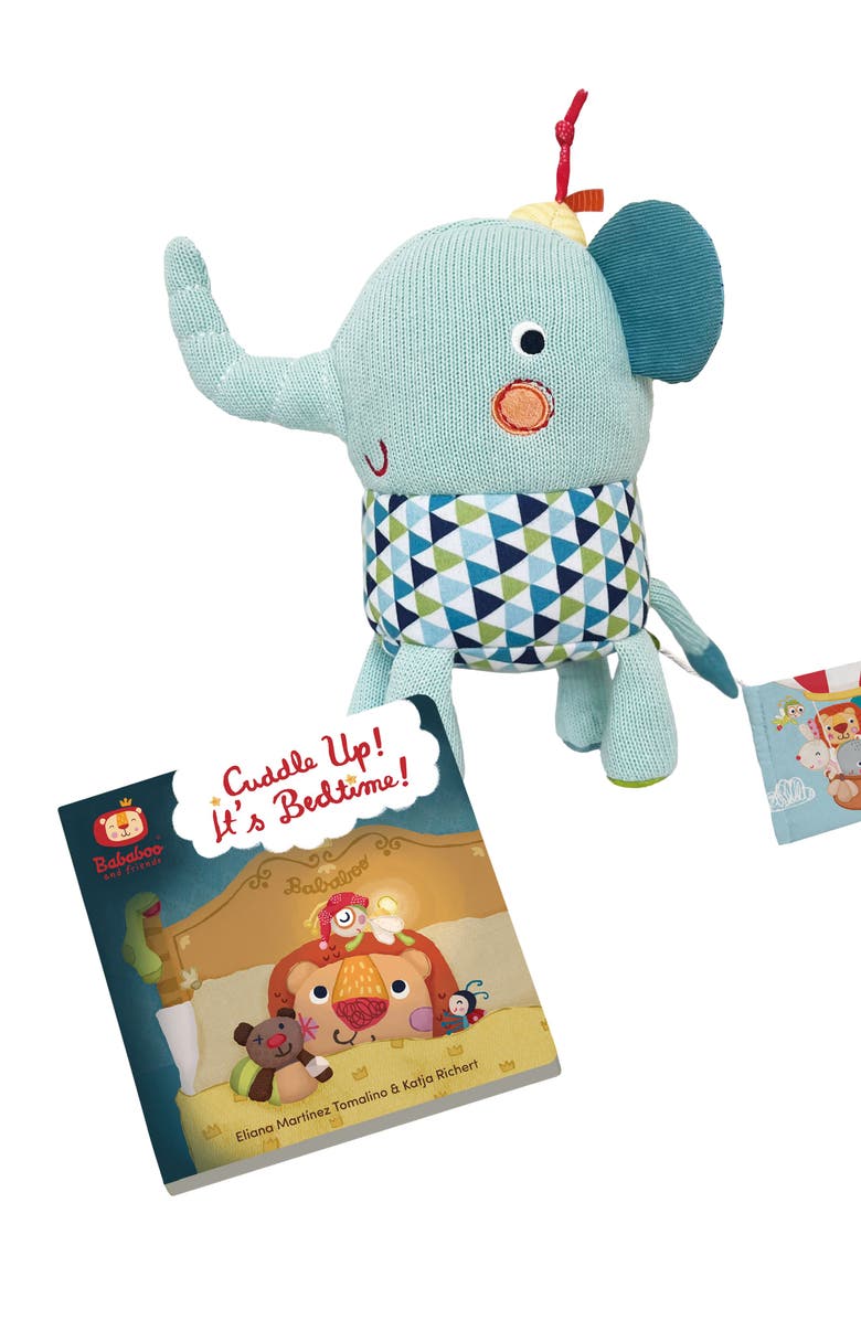 Bababoo and friends<sup>®</sup> Lolo Elephant Bedtime Book & Plush Set, Main, color, Mutli / Turquoise