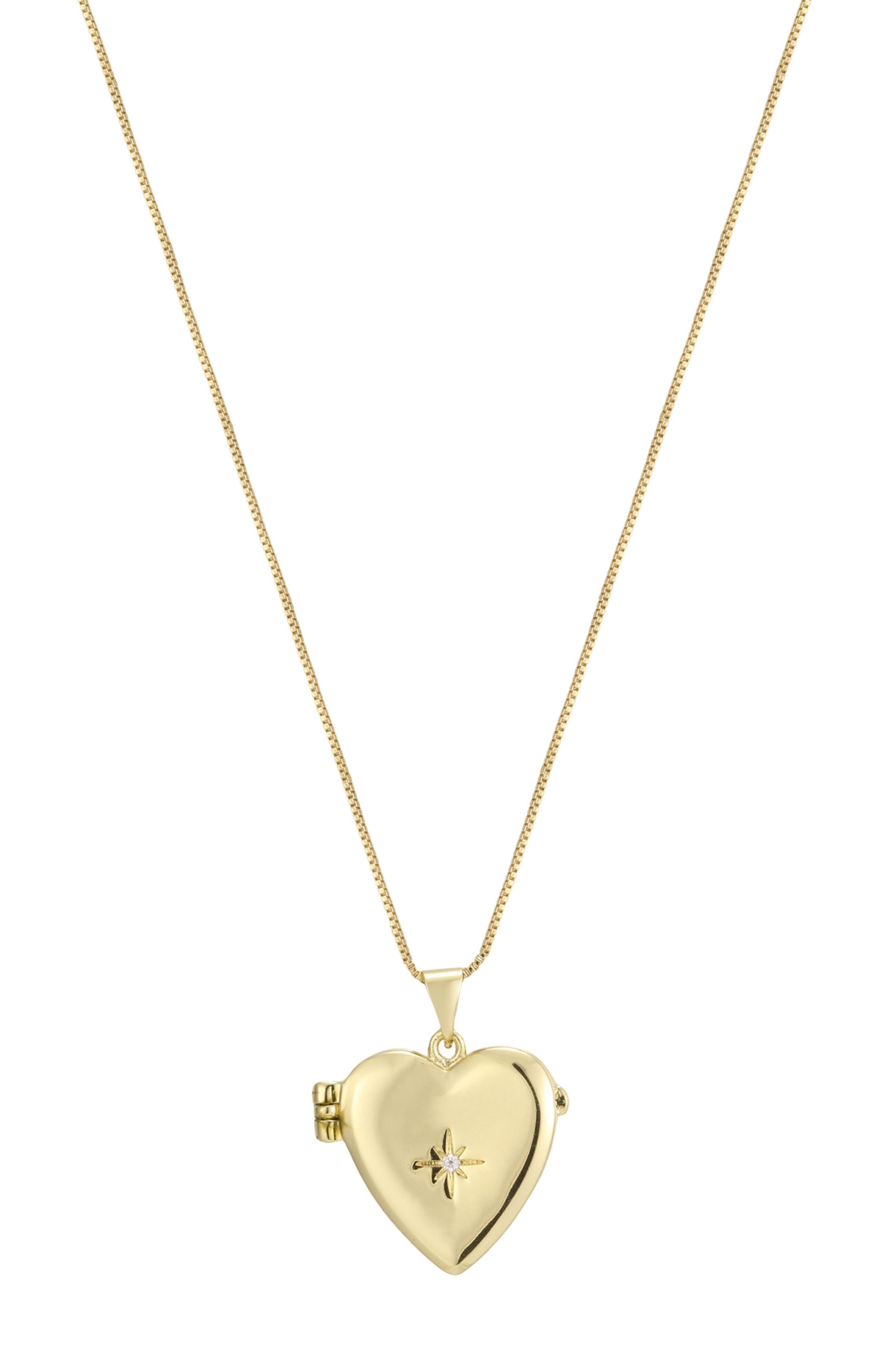 Heart Locket Pendant Necklace