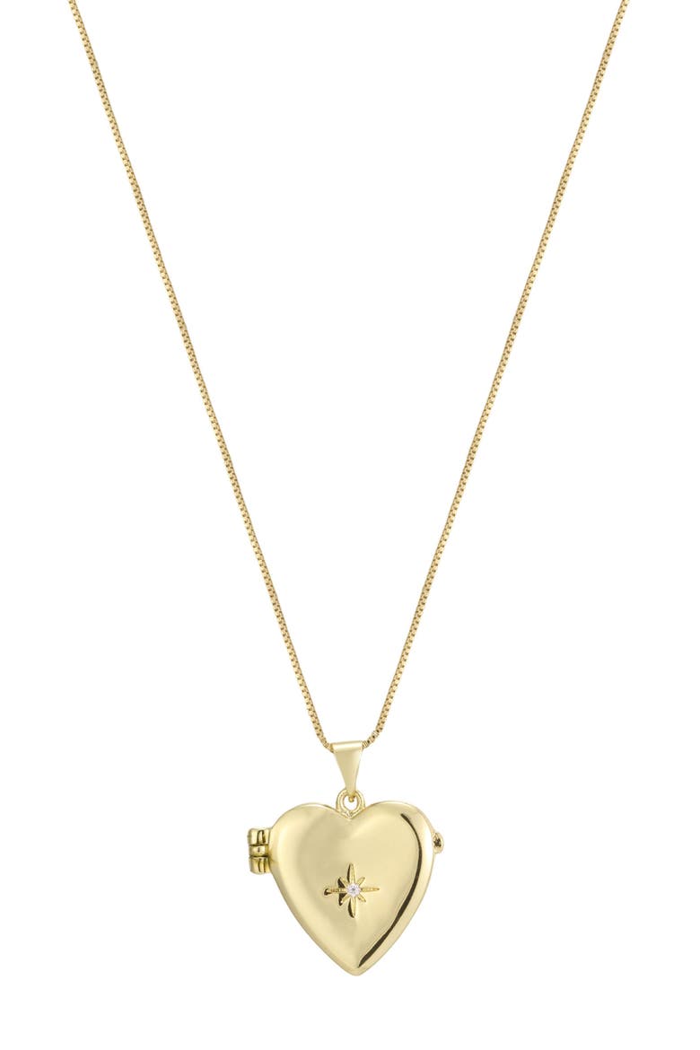 Heart Locket Pendant Necklace, Main, color, GOLD