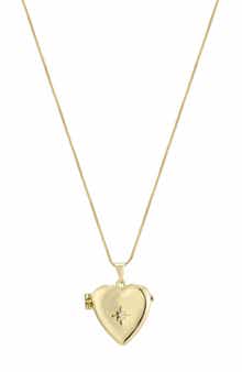 Heart Locket Pendant Necklace
