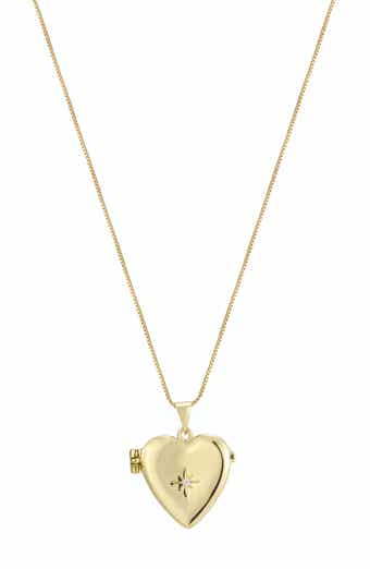 Heart Locket Pendant Necklace