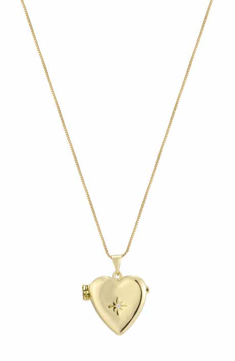 Heart Locket Pendant Necklace