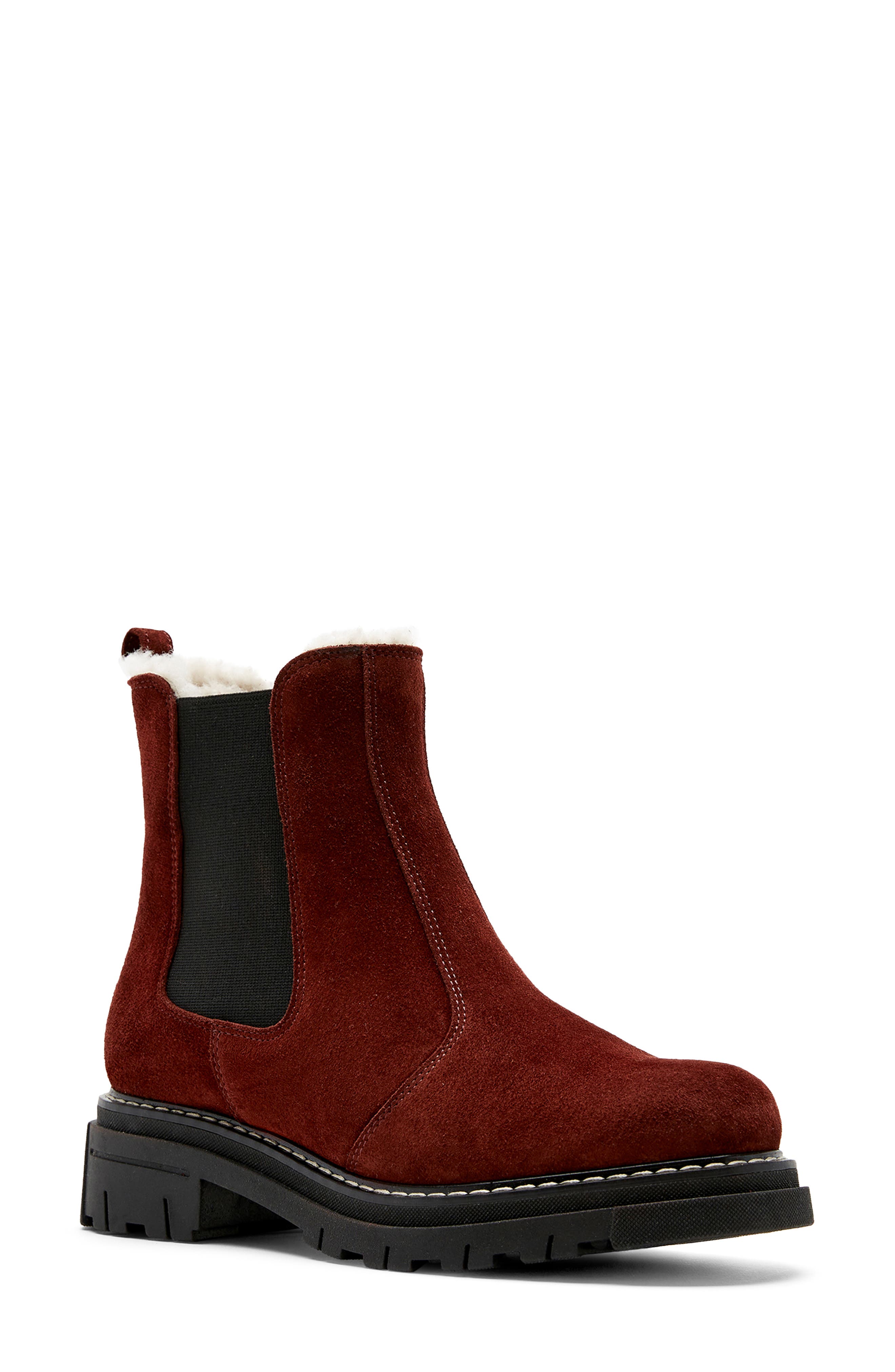La Canadienne Derrick City Dry<sup>™</sup> Waterproof Genuine Shearling Boot, Main, color, Wood Suede
