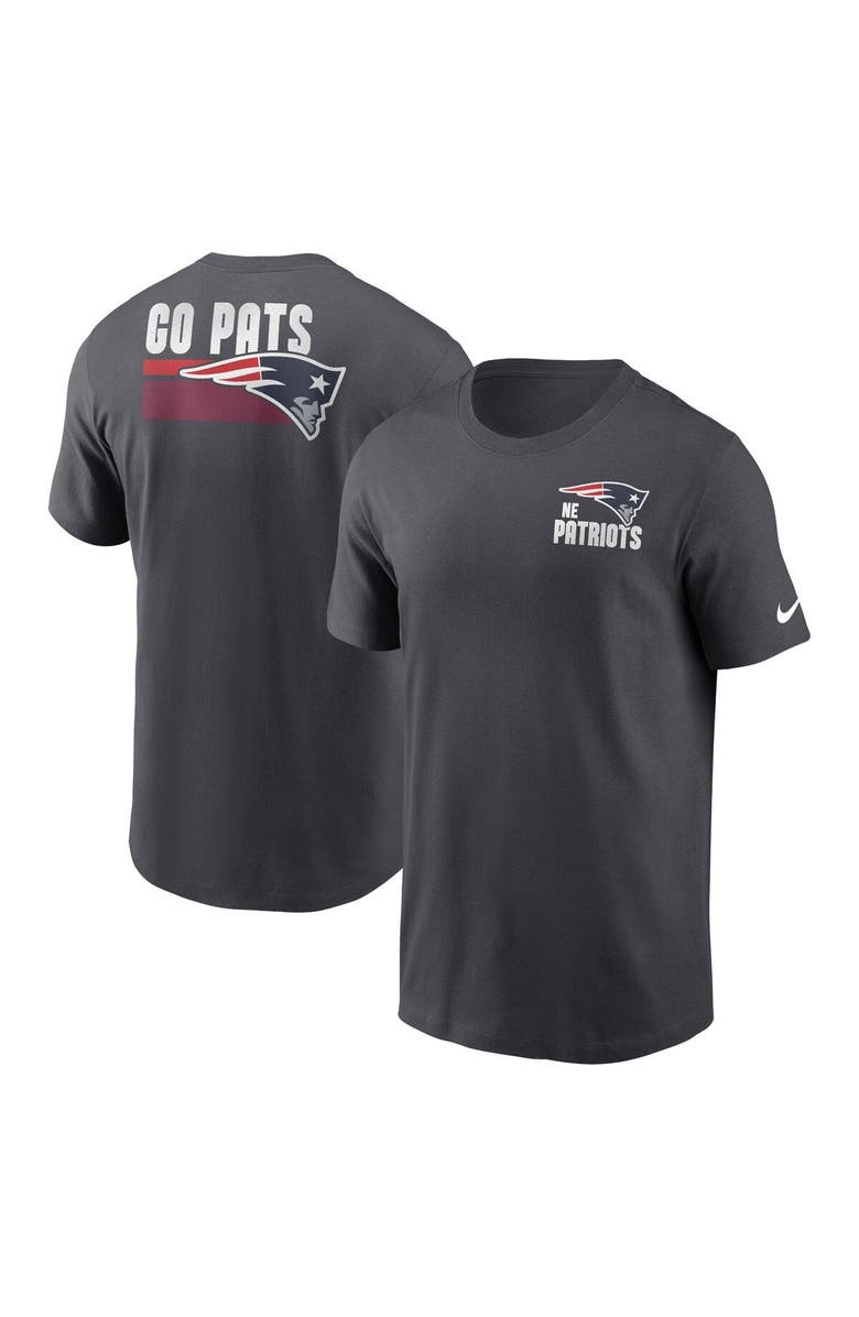 Nike Men's Nike Anthracite New England Patriots Blitz Essential T-Shirt, Main, color,