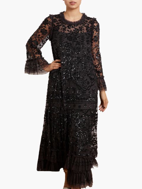Celia Long Sleeve Ankle Gown