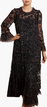 Needle & Thread Celia Long Sleeve Ankle Gown