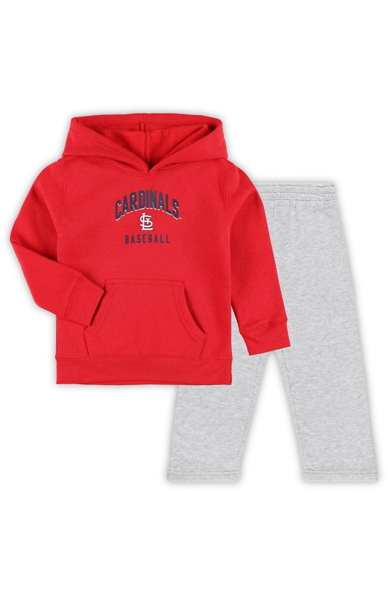 Outerstuff Toddler Red/Gray St. Louis Cardinals Play-By-Play Pullover Fleece Hoodie & Pants Set, Alternate, color, Red