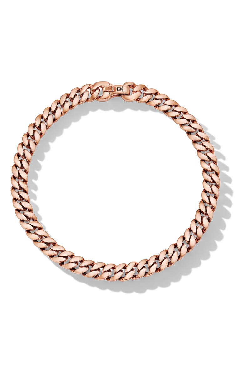 David Yurman Men's Curb Chain Bracelet in 18K Yellow Gold, Alternate, color,