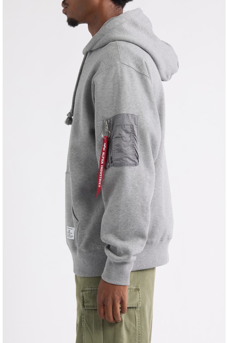 Utility Pocket Hoodie, Alternate, color, MEDIUM CHARCOAL HEATHER