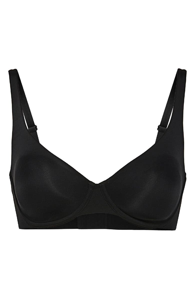 Wolford Pure 3W Underwire Bra, Alternate, color, Black