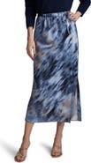 NIC+ZOE Romance Silk Blend Drawstring Skirt