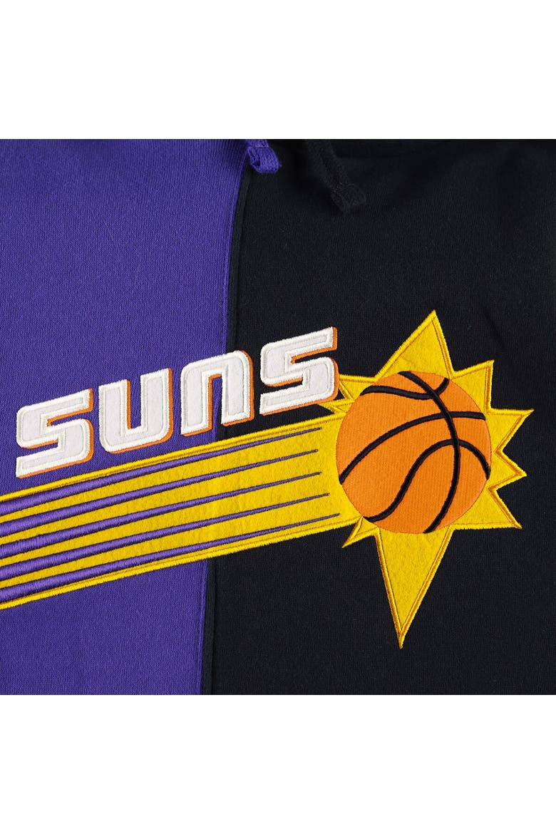 Men's Mitchell & Ness Purple/Black Phoenix Suns Hardwood Classics Split Pullover Hoodie, Alternate, color, Purple