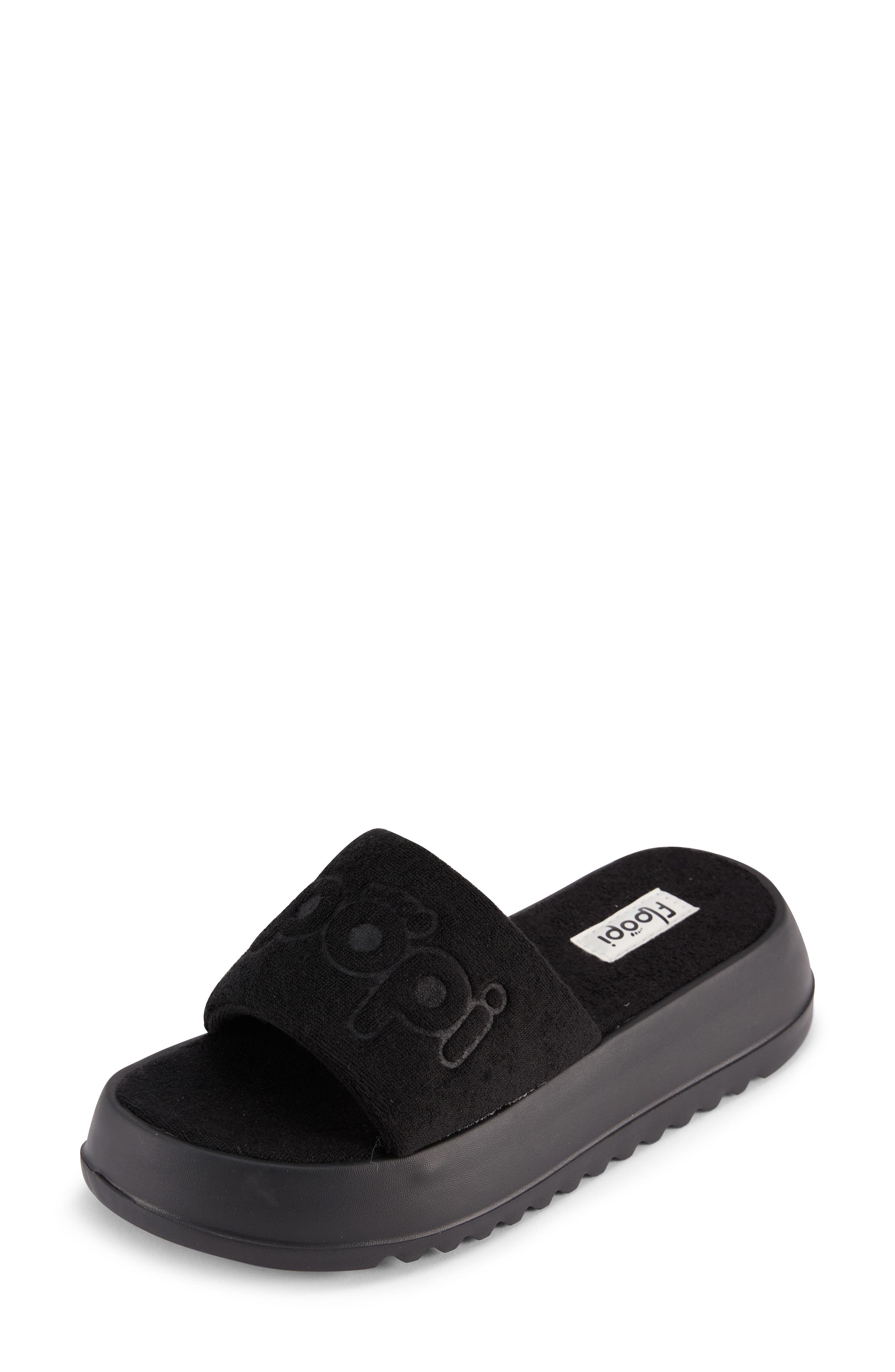 FLOOPI Terry Platform Slide Sandal