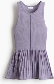 H&M Knitted Peplum Top