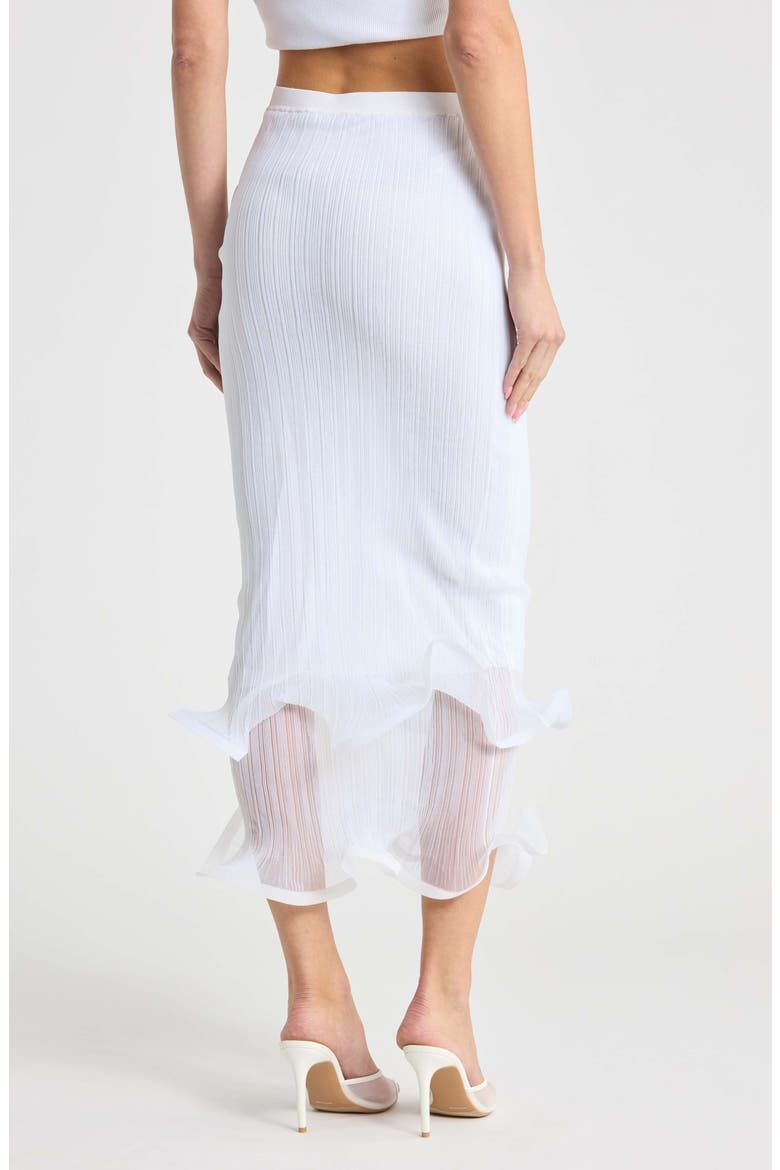 Kelso Pleated Midi Skirt, Alternate, color, WHITE