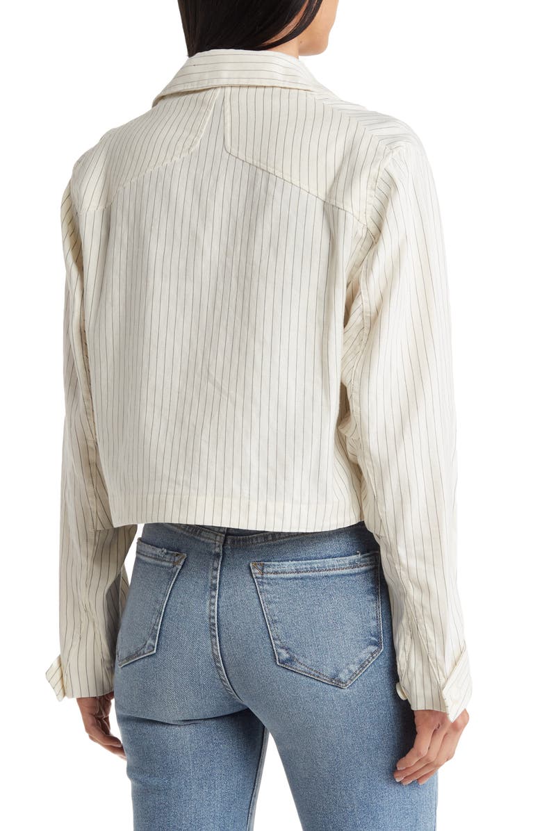 rag & bone Piper Stripe Linen Jacket, Alternate, color,