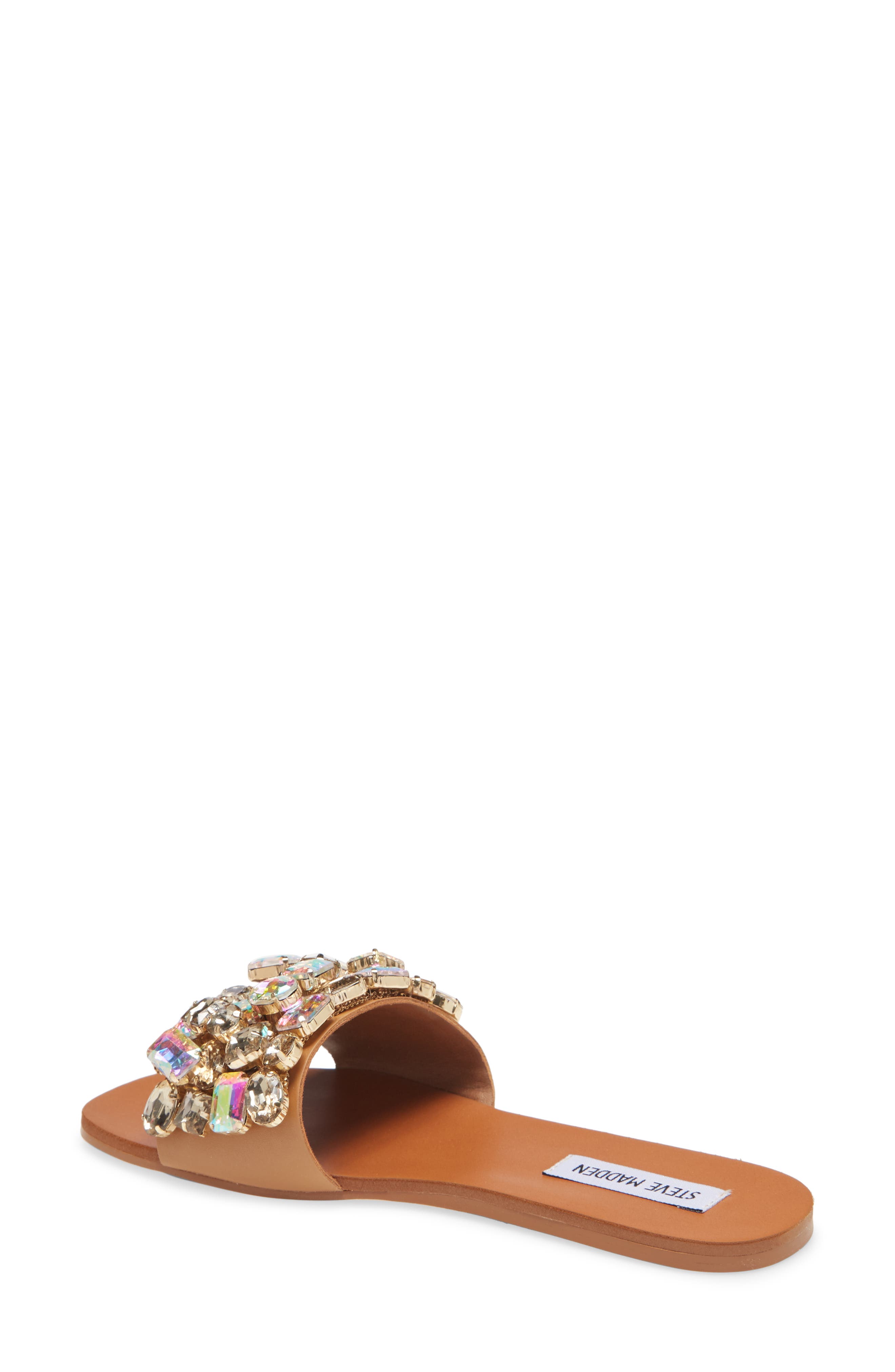 Brionna Embellished Slide Sandal, Alternate, color, RHINESTONE