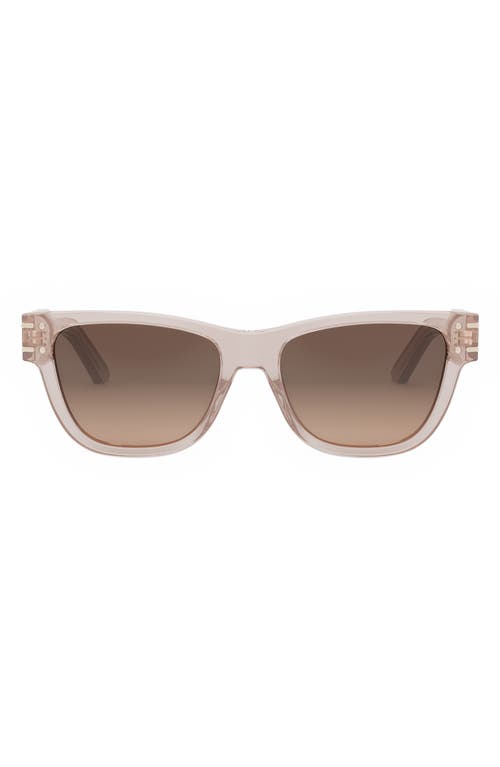 Dior Signature S6u Gradient Butterfly Sunglasses, 54mm In Brown