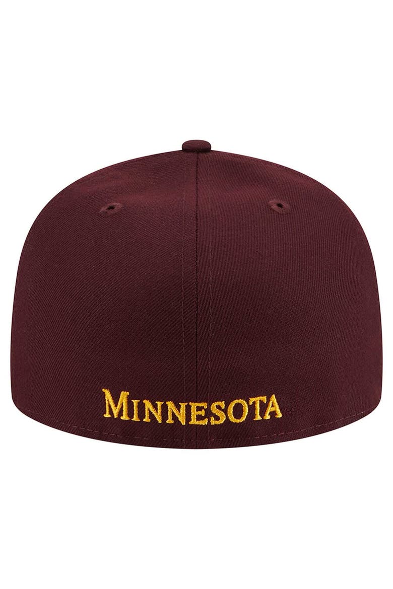 Men's New Era Maroon Minnesota Golden Gophers 59FIFTY Fitted Hat, Alternate, color, Maroon