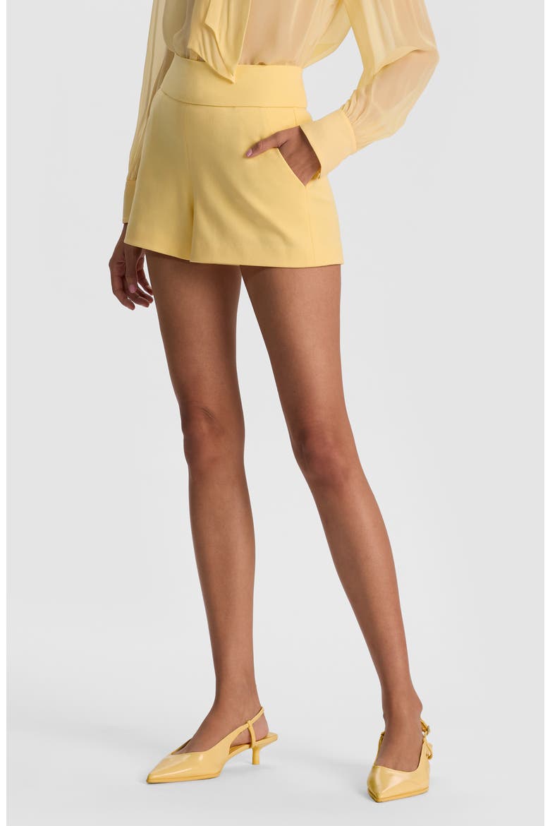 Donald High Waist Shorts, Alternate, color, BUTTER