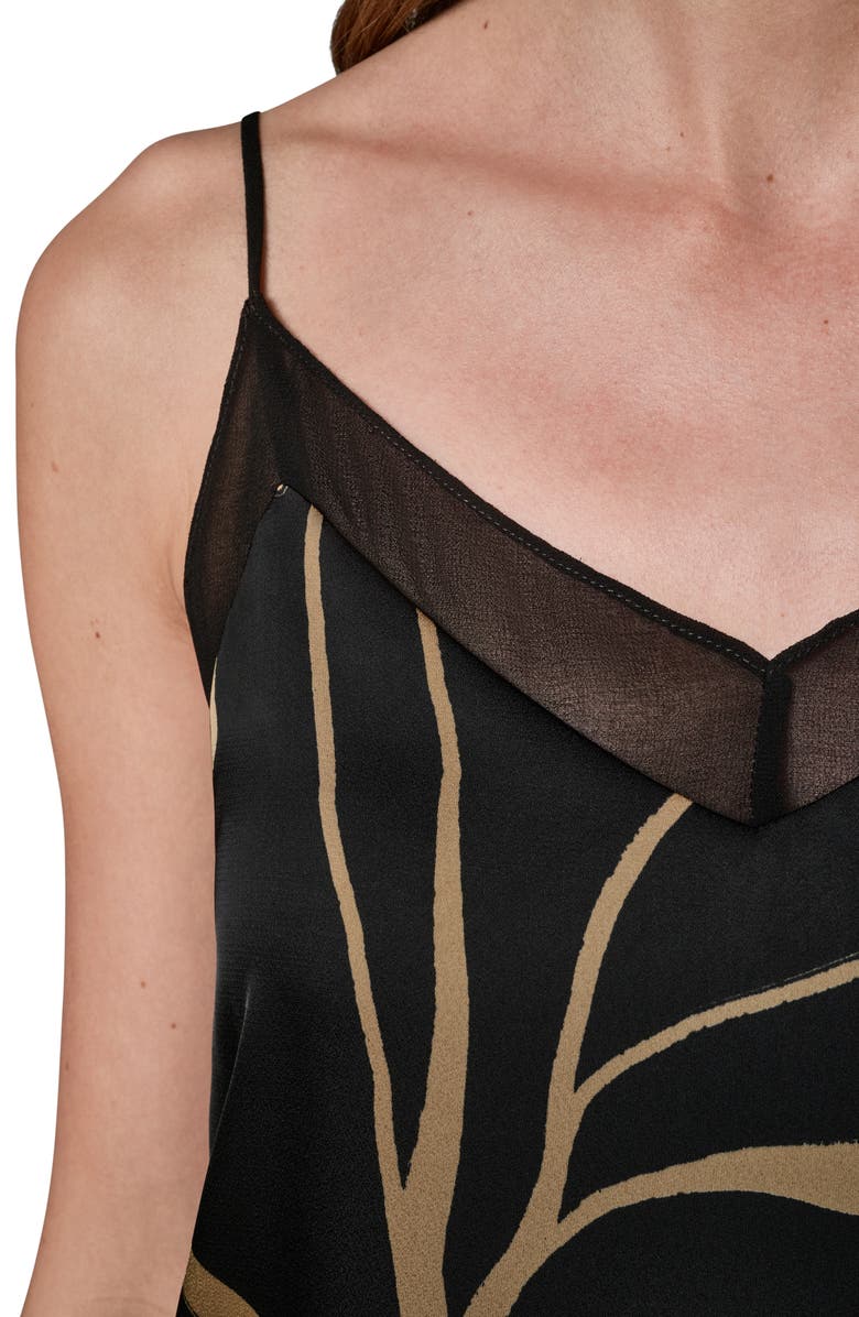 Donna Karan New York Print Sheer Trim Camisole, Alternate, color, 