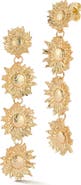 SPHERA MILANO Floral Linear Drop Earrings