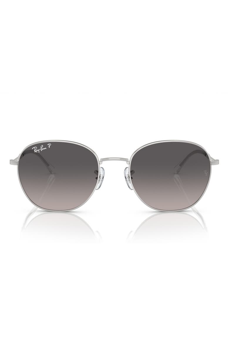Ray-Ban 55mm Polarized Phantos Sunglasses, Main, color, Silver