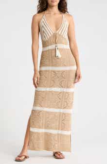 Madden Girl Tie Halter Neck Maxi Dress