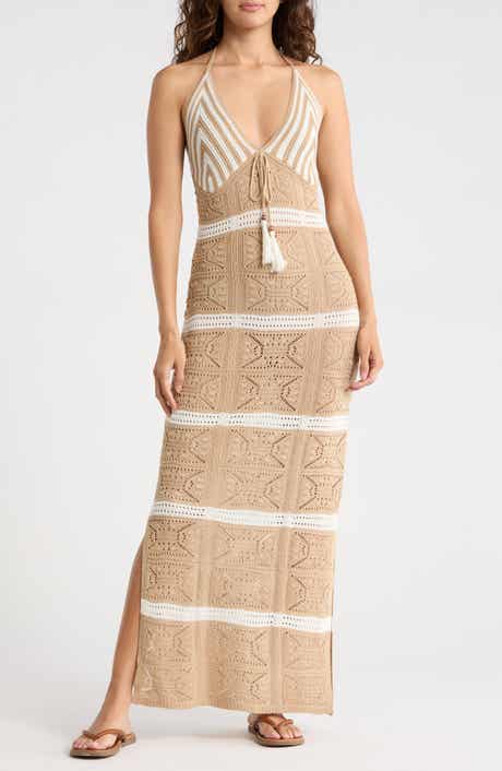 Madden Girl Tie Halter Neck Maxi Dress