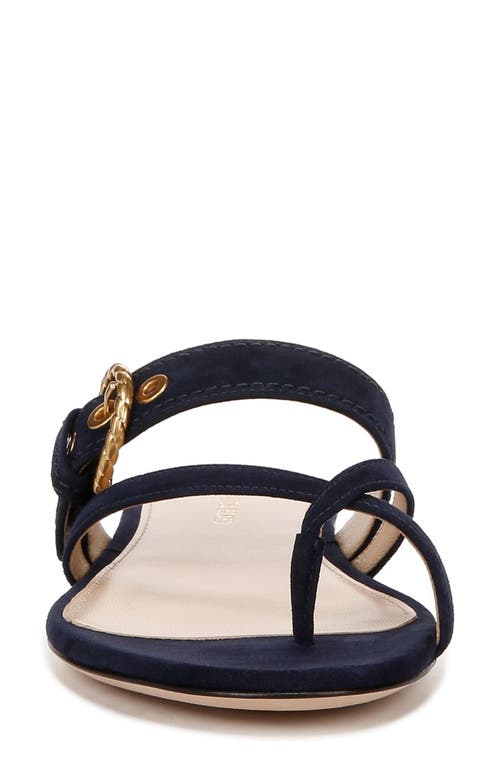 Veronica Beard Salva Suede Sandal In French Navy