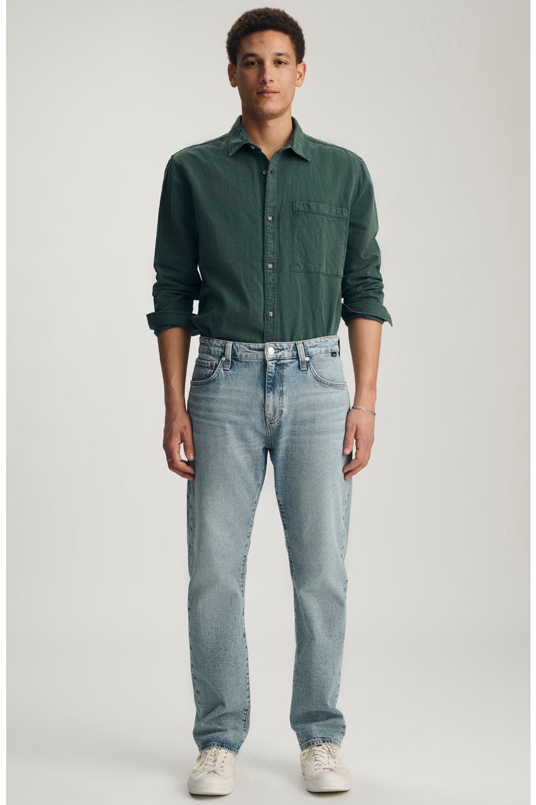 Zach Straight Leg Jeans, Alternate, color, LIGHT SHADED CLASSIC BLUE
