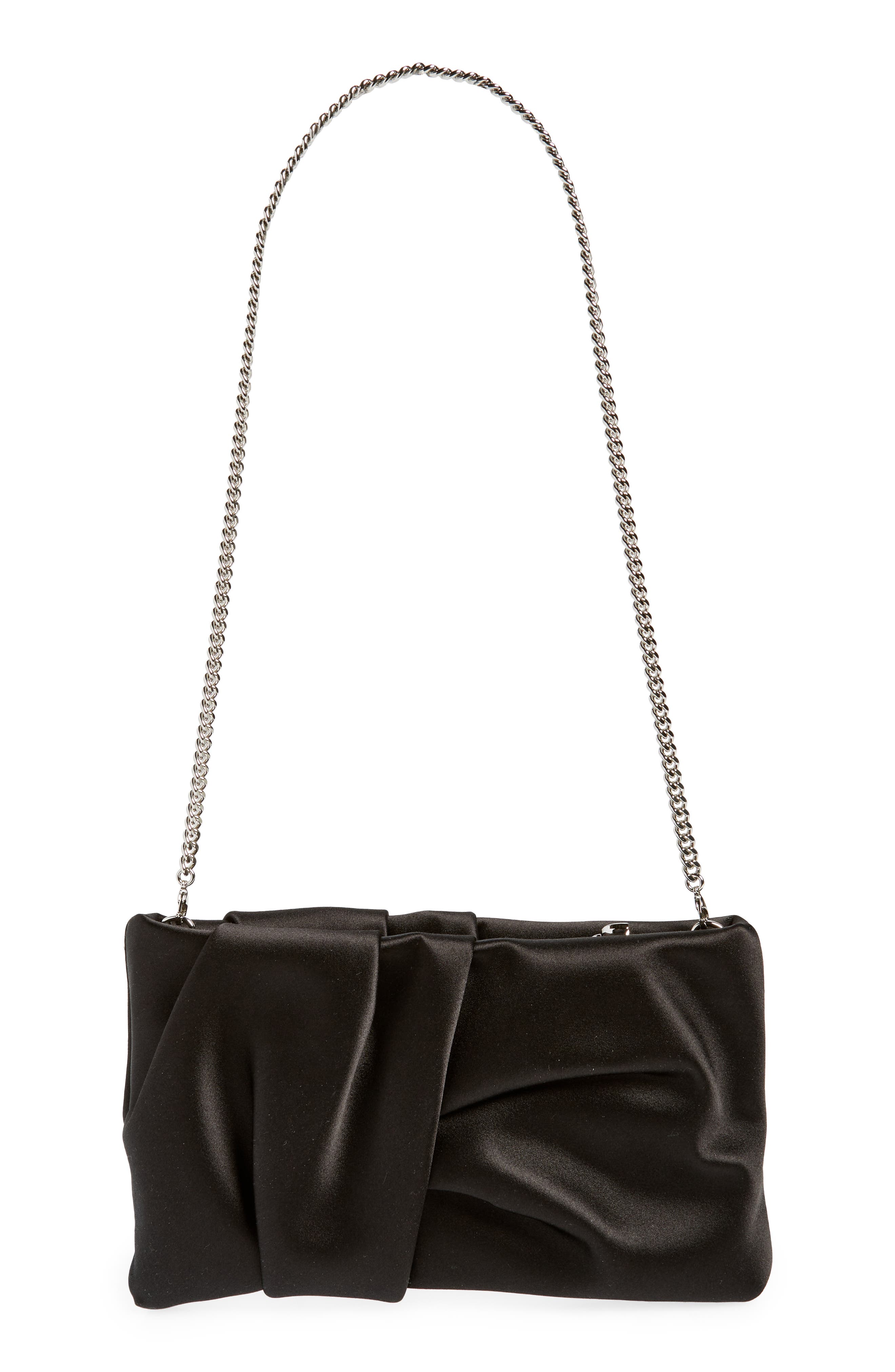 Jimmy Choo Bonny Satin Clutch, Alternate, color, 