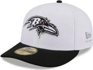 New Era Men's New Era White/Black Baltimore Ravens 2026 NFL Draft Pre-Curved 59FIFTY Fitted Hat